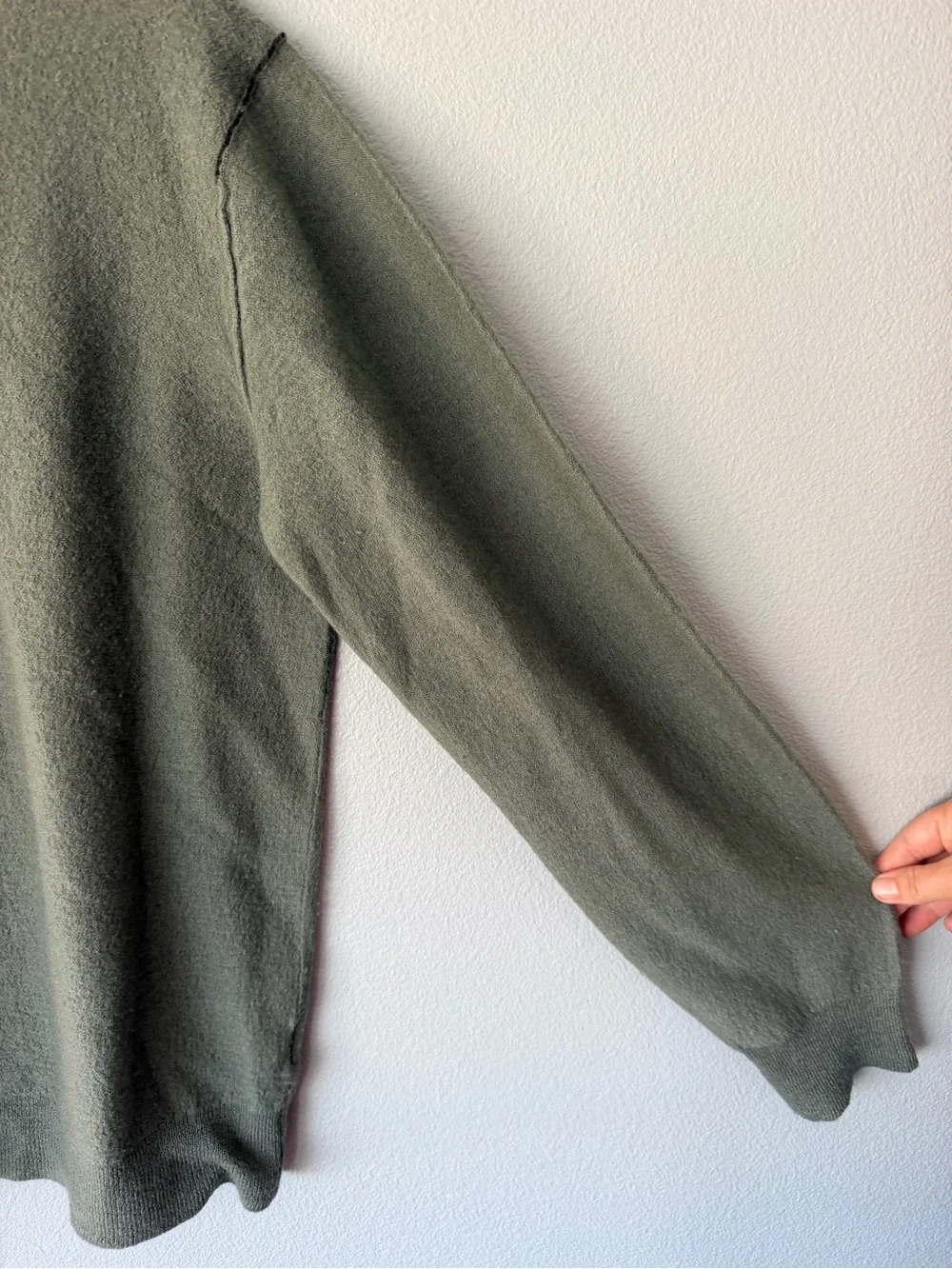 Smartwool sage green 100% merino wool long sleeve crewneck sweater Men’s sz L